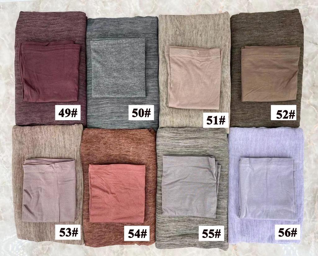 High-Texture Tie-Dye Rayon Headscarf Set: Soft, Wrinkled, Vintage-Style Muslim Shawl