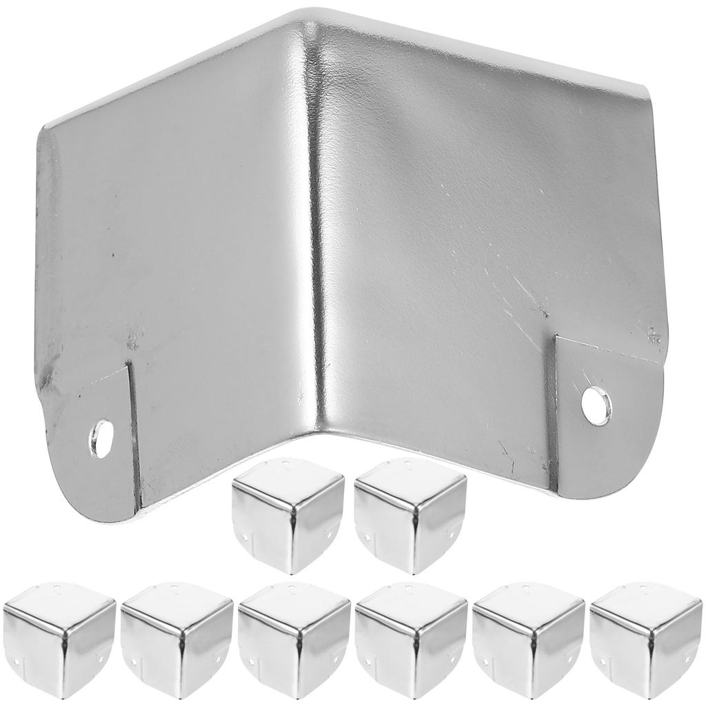 10Pcs 35Mm Corner Protectors Heavy Duty Metal for Wooden Box Cabinet Safety Guard Retro Box Corner Protector Decorative Covers
