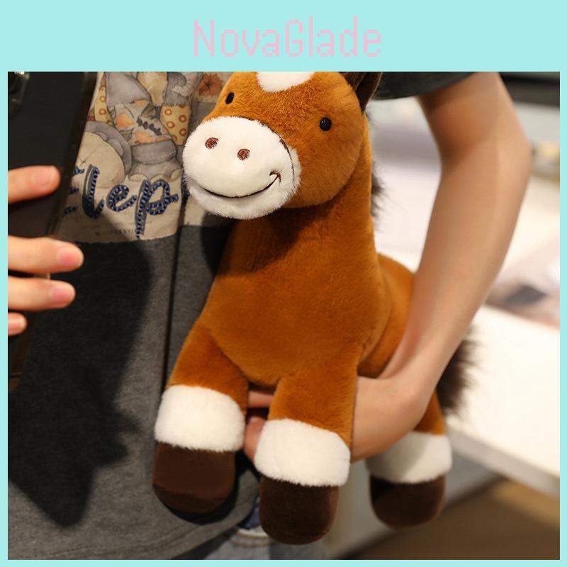 Animal Plush Toy Horse With Short Pile Fabric For Kids Gift And Collectors