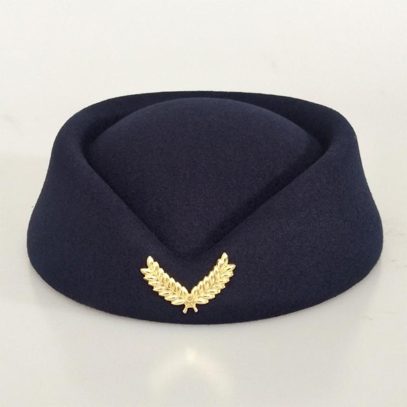 Kapelusz Stewardesy Stewardesa Hostessa Strój Cosplay Transmisja na żywo Występ sceniczny Nieruchomość budowlana