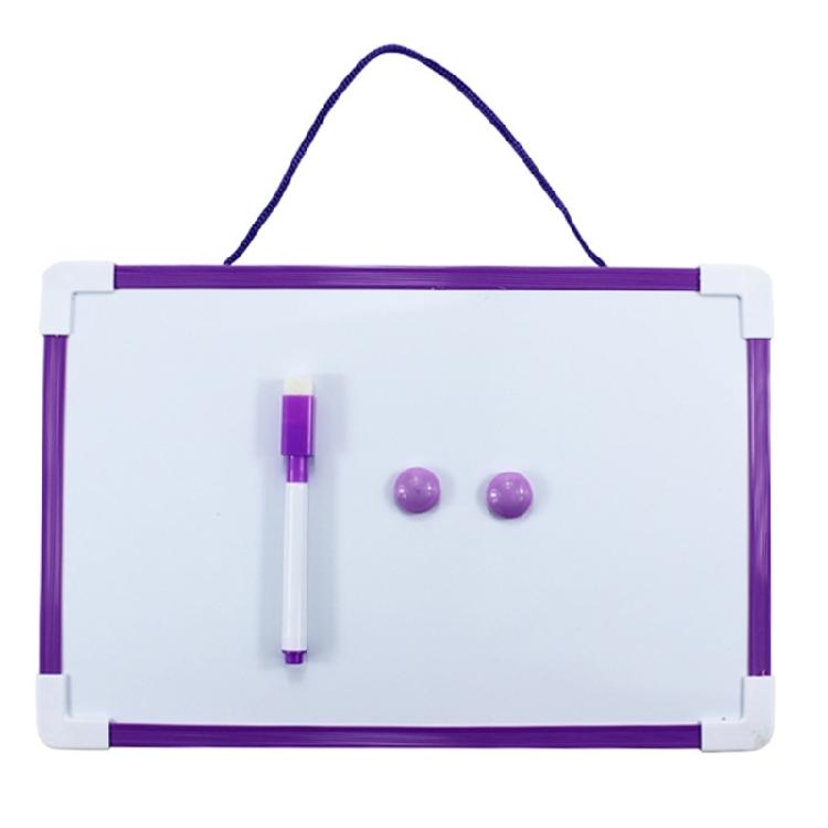 

Erasable Magnetic Double-Sided Whiteboard, Marker and Magnets Set for Toddler Drawing Board, Fridge Memo Board фіолетовий