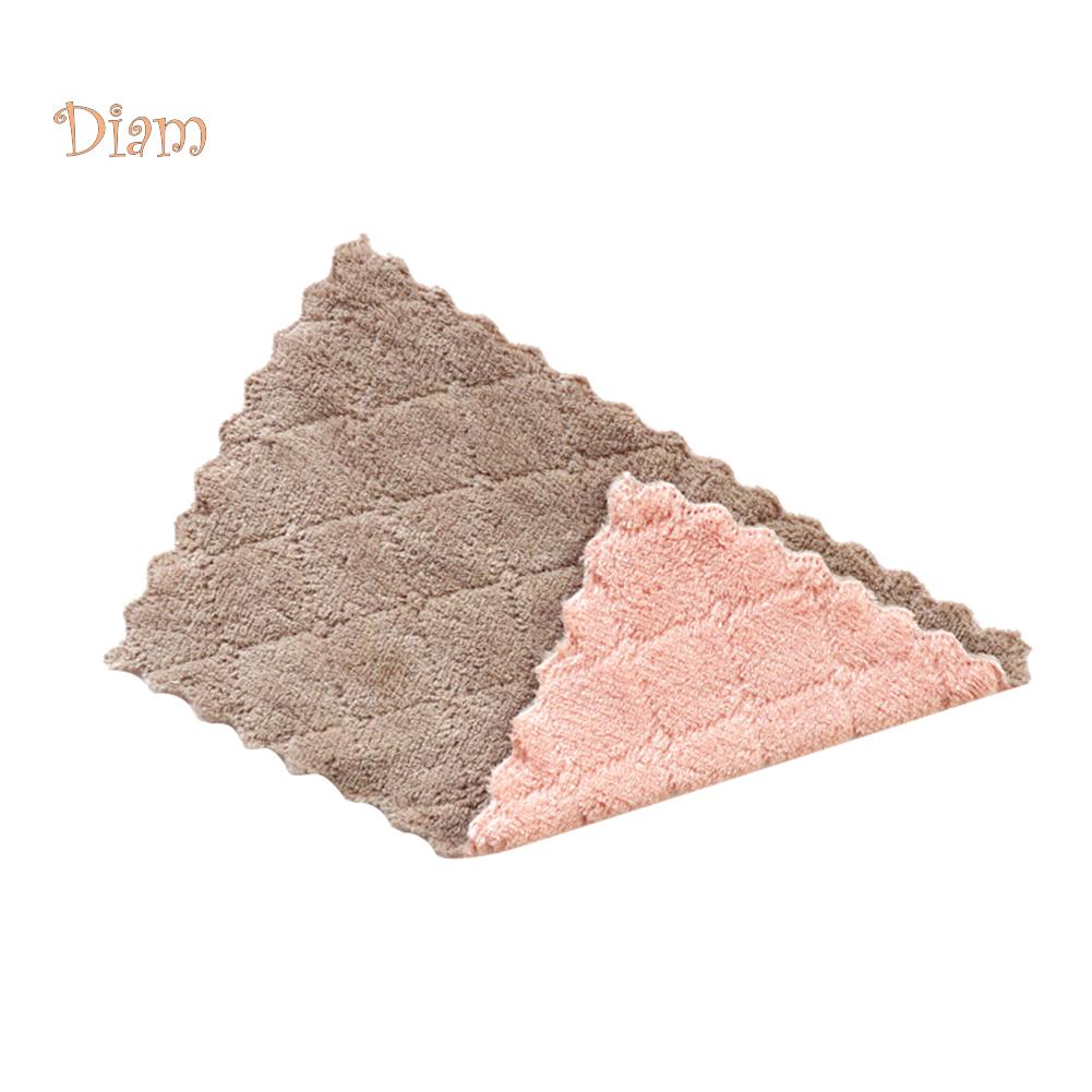 Двухстороннее полотенце для мытья посуды one size розовый зеленый — фото 6