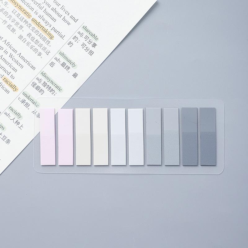 200 Sheets Stickers Transparent Sticky Notebook Pads Notepads Clear Bookmark Read Book Stationery School Supplie
