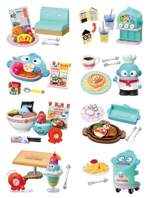 RE-MENT Sanrio Family Restaurant Hangyodon, ca. 1 Box. H120 x B145 x T205 mm ATBC-PVC, ABS