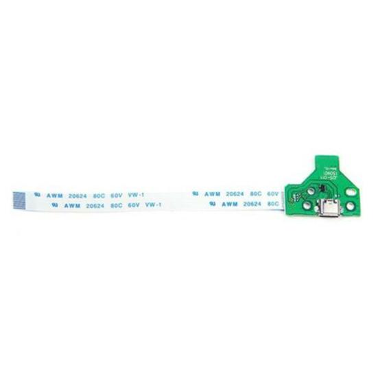 2Pcs USB Charging Port Board for Sony PS4 Controller JDS-011 12Pin Flex Cable