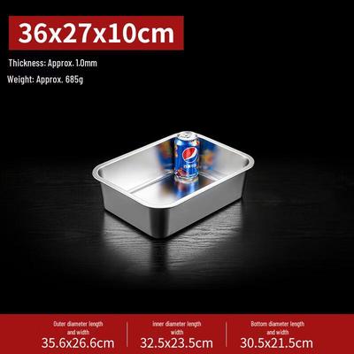 304 Stainless Steel Rectangular Food Pan