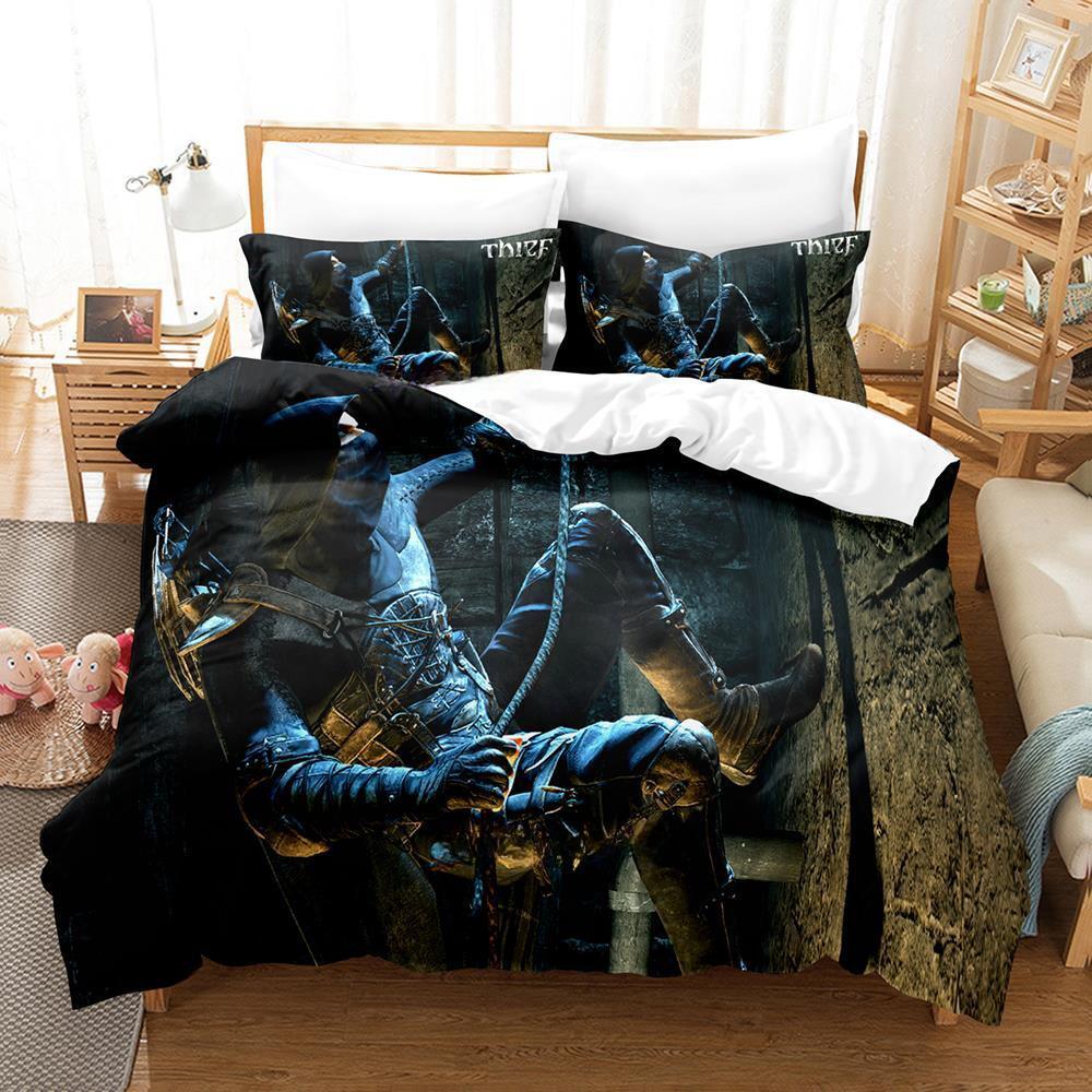 Fashion 3d Print Game Thief Bedding Set Single Twin Full Queen King Size Bed Set Adult Kid Bedroom Duvetcover Sets Home Textiles