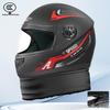Certified Electric Vehicle Winter Full-Face Helmet for Men & Women - Windproof, Warm, Neck Gaiter Protection