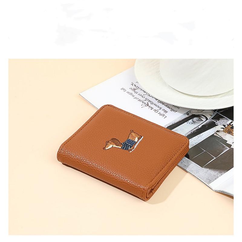 Card Holder Wallet Adorable Student Coin Purse Double Fold Purse Ultra-Slim Short Wallet Women For Pockets Gifts Small Bags