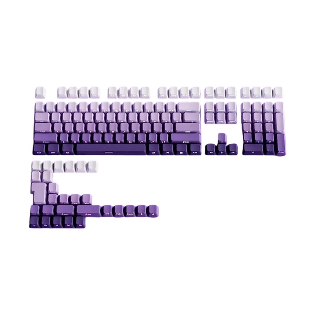 Gradation Keycaps Cartoon 133 Keys PBT Keycap Mechanical Keyboards Caps for 6.25U Keyboards Gaming Accessories