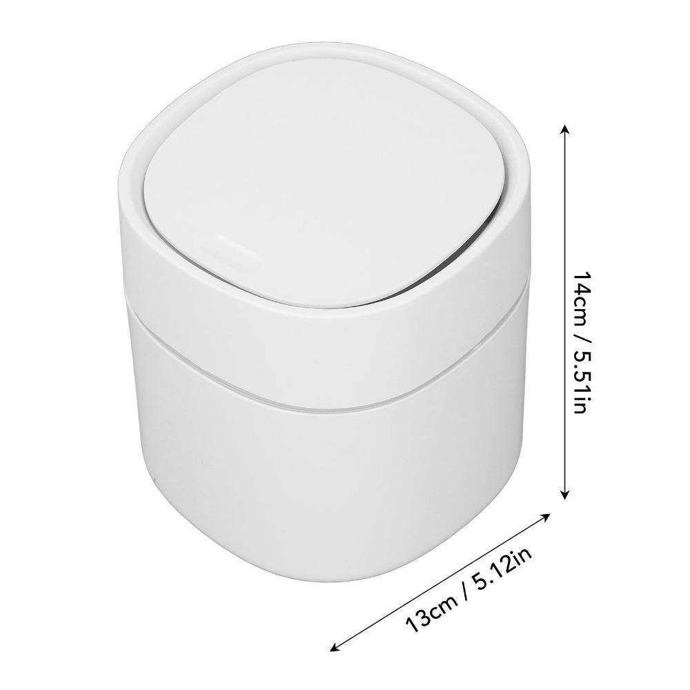 Mini Push Button Lid Mini Desktop Trash Can Small Debris Storage Can Desk Trash Can With Lid Desktop Countertop