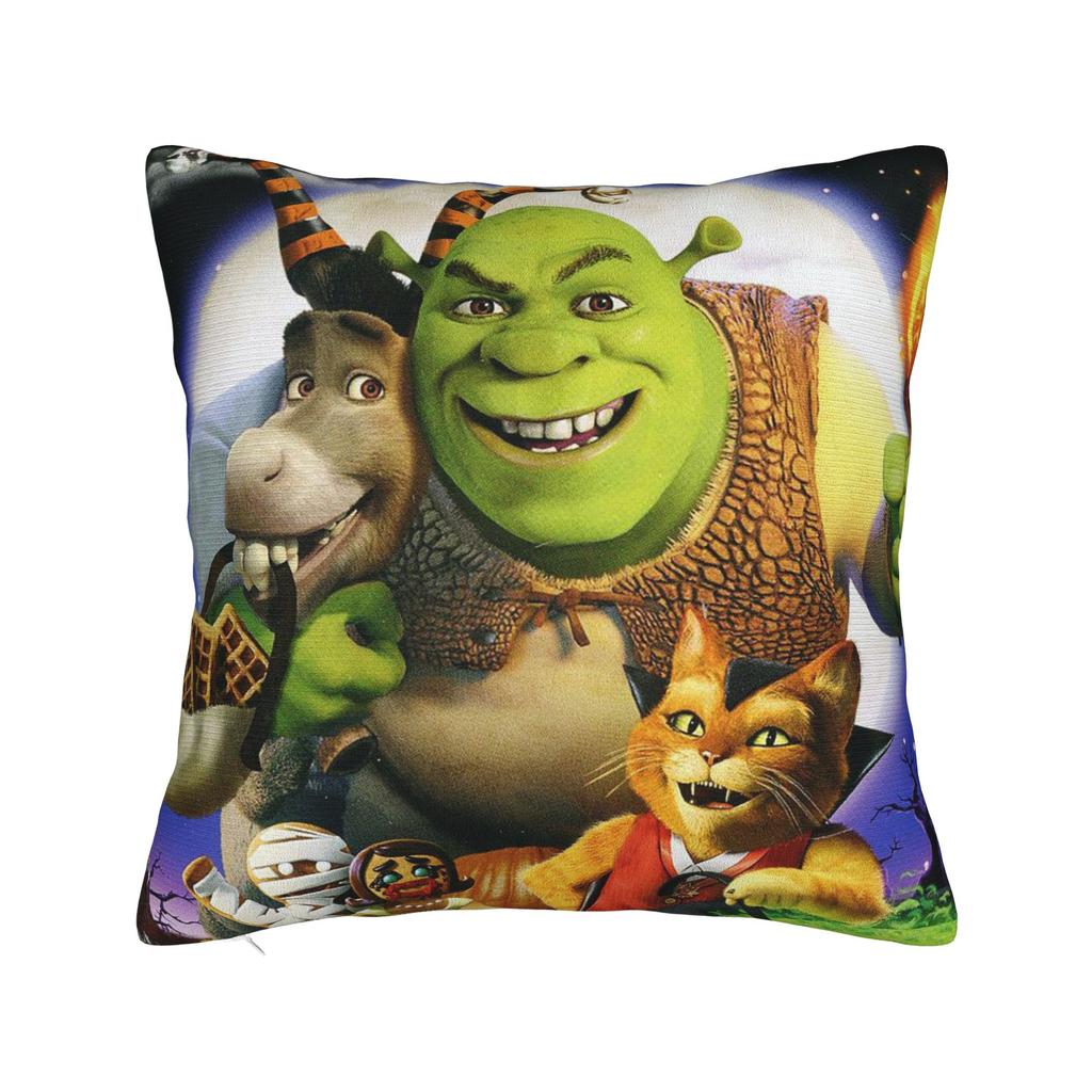 Shreks Meme Funny Pillowcase Polyester Cushion Cover Decoration Pillow Case Cover Home Zippered 18'