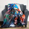 1 stuks Sonic Urban Flanellen Deken, Zacht Huidvriendelijk met Digitale Print, Diverse Maten Verkrijgbaar voor Familie, Vrienden, Verjaardag