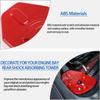 Hinterer Federbeindom-Abdeckung Kompatibel mit Chevrolet Corvette C8 Stingray 2020-2024, ABS Motorraum Hinterer Stoßdämpferdom Schutzplatten-Abdeckung