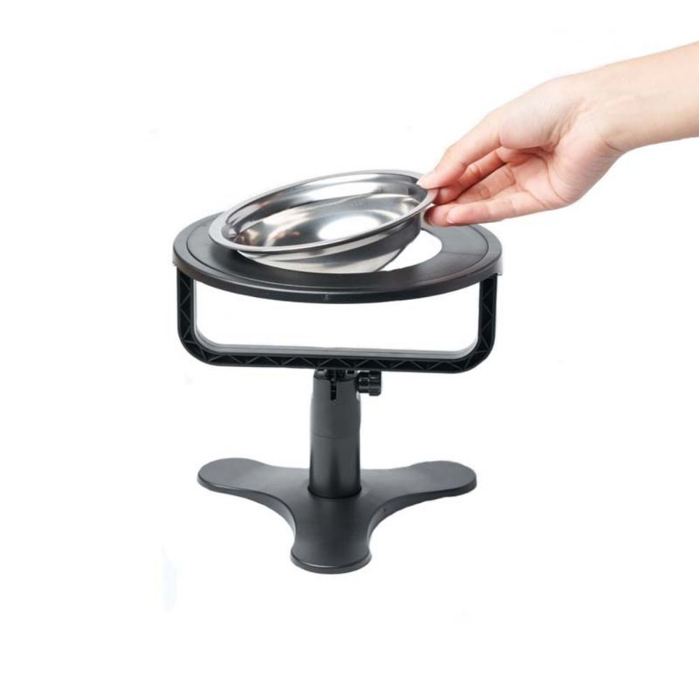 Single Metal Stand Pet Food Bowls Non-slip Neck Guard Cat Bowl Simple Elevated Dog Bowl Water