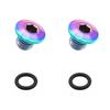 2pcs Bicycles Oil Cover Screws Durability Colorful Bicycles Bleeds Screws for Bike Brake Lever