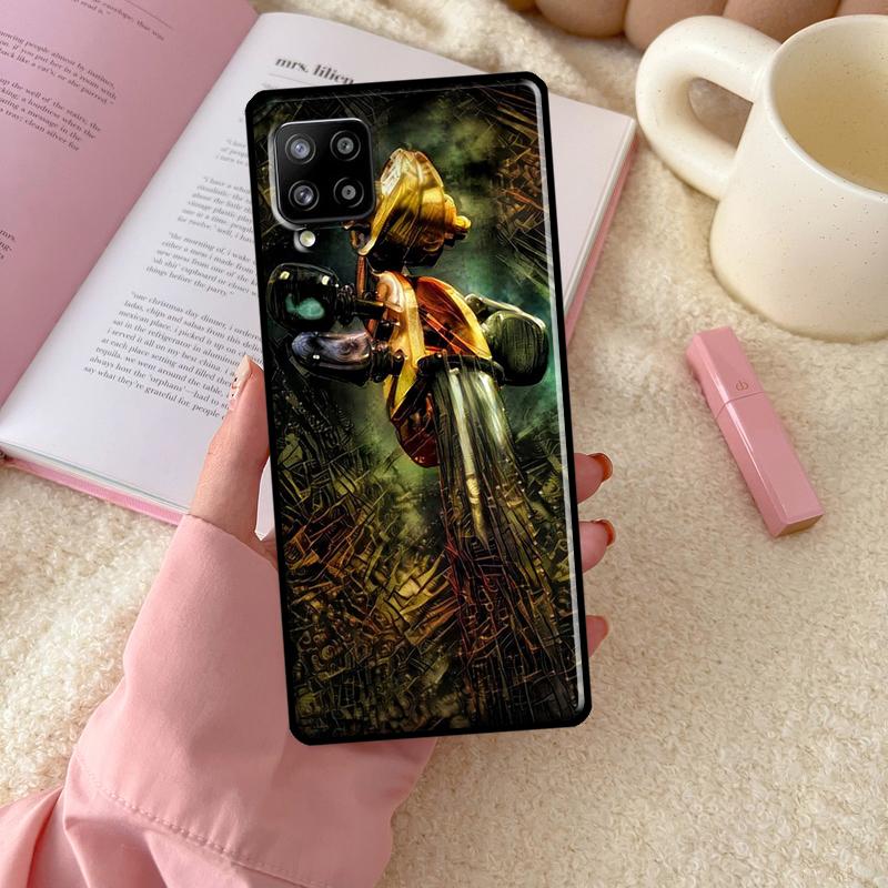 Musical Notes Violin Classical For Samsung Galaxy A56 A54 A34 A14 A06 A16 A26 A36 A12 A32 A52 A13 A33 A53 A15 A35 A55 Case