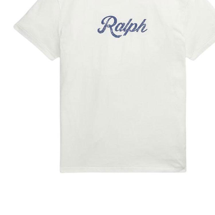 Polo Ralph Lauren SS24 Letter Print Crew Neck Short Sleeve T-Shirt Men Tops Nivis-Island-Off-White MNPOTSH1N822070-100