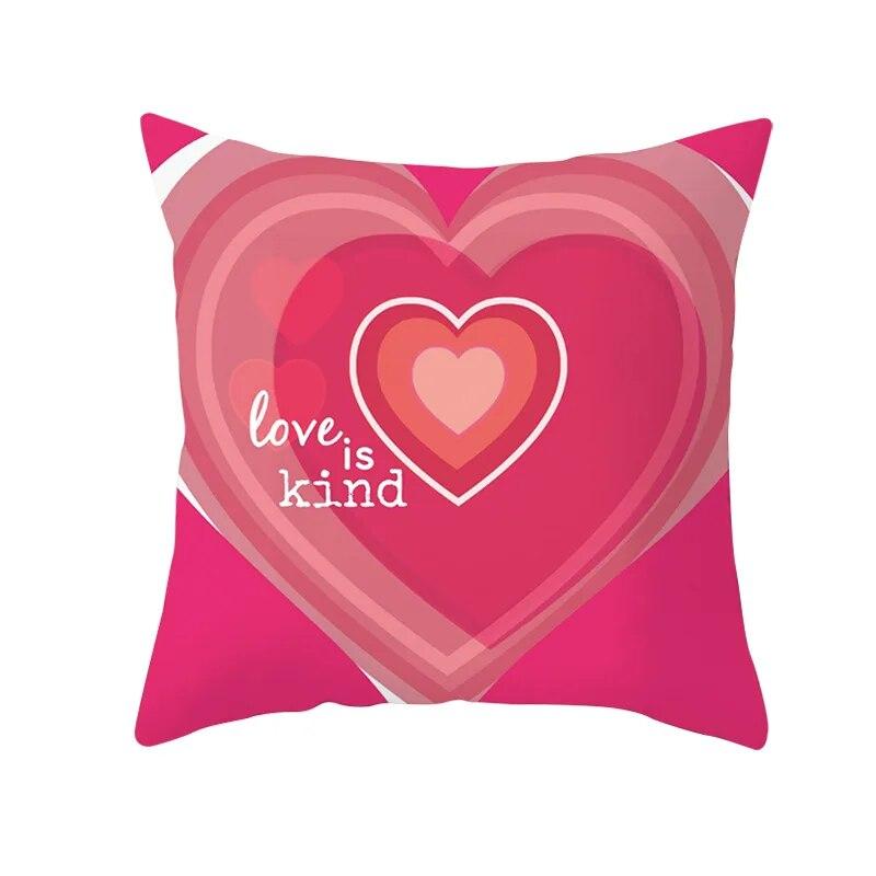 Happy Valentines Day LOVE Heart Față de pernă pentru cuplu Husă de pernă pentru canapea Husă de pernă pentru pat Husă de pernă Decor acasă Husă de pernă pentru mașină