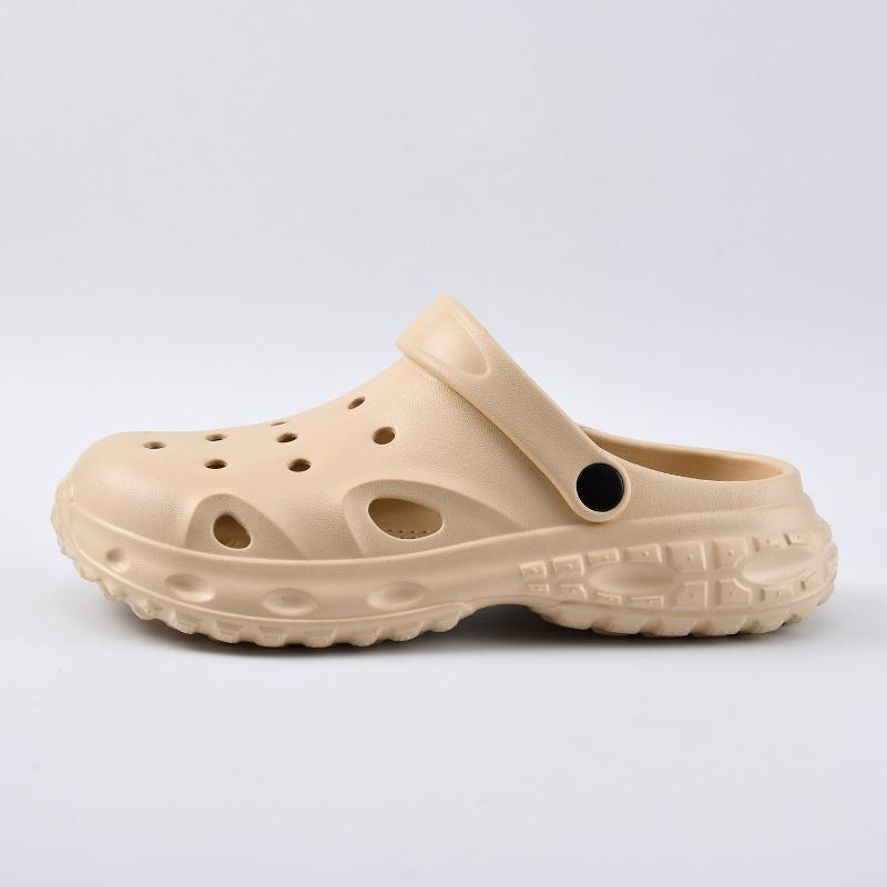 Couple thick-soled hole shoes, men's garden shoes, heightening shoes, cool slippers outside the beach in summer