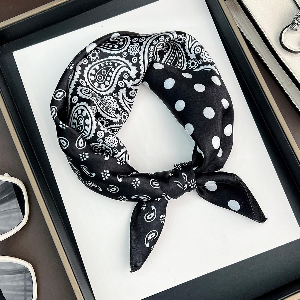 New 100% Natural Real Silk Scarf Fashion Lady Foulard Female Bandana Scarves  Women Hijab Shawl Wraps Square Neckerchief