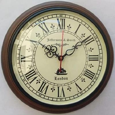 Beautiful Round Shape Wood Wall Clock and Roman Number Classic Modern Style Wall Mounted Clock for Home, Office Decor Wall Clock 30.48 Cm