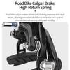 Road Bike Brake Caliper Lightweight Aluminum Dual Pivot Rim Brake for 700C Bicycle High Rigidity Quick Response Single