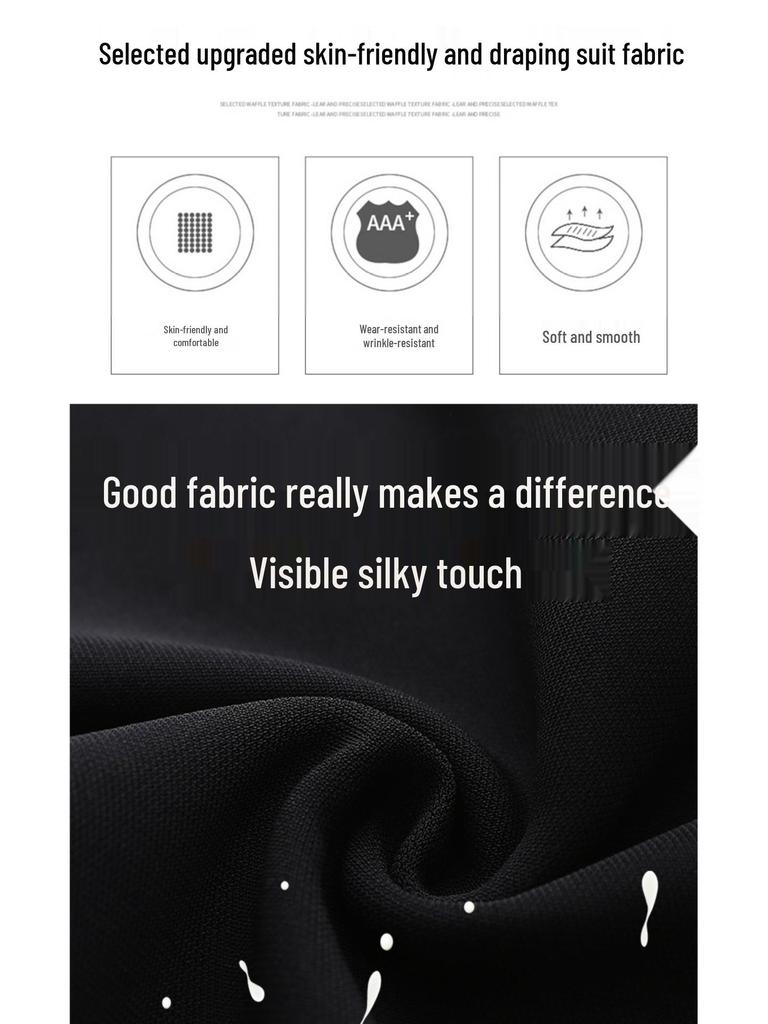 Women's High-Waist Black Flared Pants - Slim Spring/Autumn Style (2025) for Petite Sizes