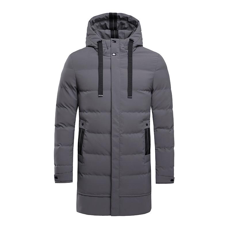 Cozy Up Men's Winter Hooded Coat Waterproof Warm Long Puffer Jacket Parka