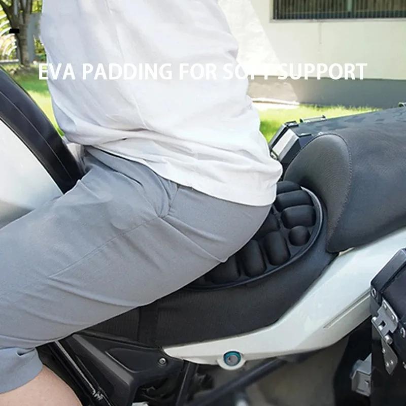 Motorcycle 3D Seat Cushion Black Foam Soft Comfortable Breathable EVA Seat Covers Mats Motorcycles Electric Bike Accessories