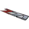 2Pc Z71 Off Road Decals Stickers Emblem Replacement for Silverado Z71 2001-2006 Bed Side 1500 2500 HD (Silver Red)