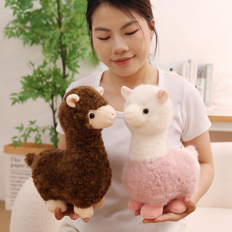 1Pc 30Cm Kawaii Alpacasso Plush Toys Cute Alpaca Plushie Dolls Stuffed Soft Animal Toy Girls Baby Birthday Christmas Gift