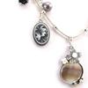 Les Trésors De Lily [J7942] - Silver Gray 'Scarlett' Designer Necklace