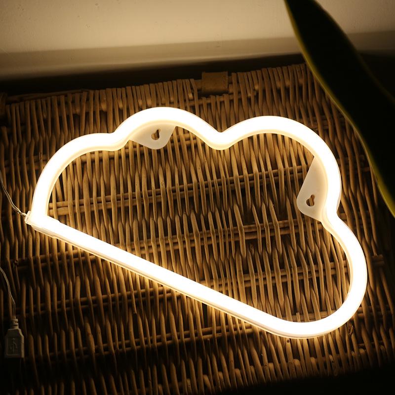 

Неоновый светодиодный настенный светильник в форме инопланетянина - Праздничная атмосфера и декоративная лента любви Battery & USB