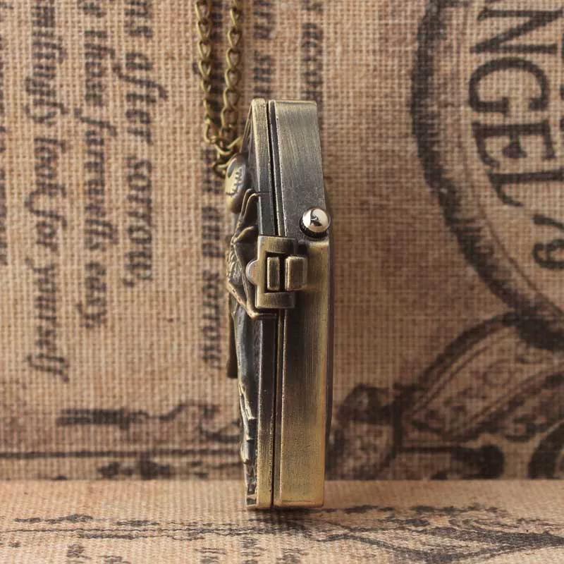 Devil Lanyard Embossed Ghost Head Pocket Watch European and American Animation Halloween Christmas Horror Night Skull Jack