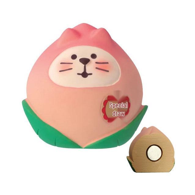 Japanese Cat Magnet: Cute Resin Sticker & Message Clip Toy for Refrigerator Decor