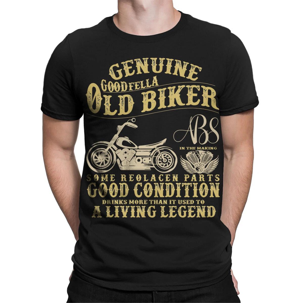 Funny Vintage Biker Mens T-Shirt For 70Th Birthday Comfortable Cotton Gift #T490 XL