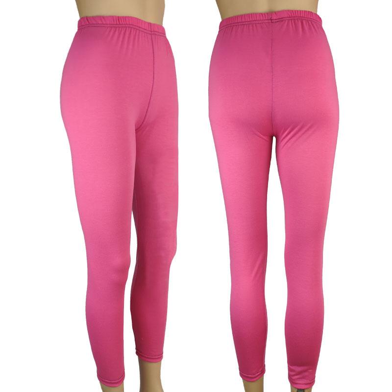 Women High Waist Stretch Leggings, Ladies Solid Slim Casual Pants, Elastic Waist Daily Wear Leggings