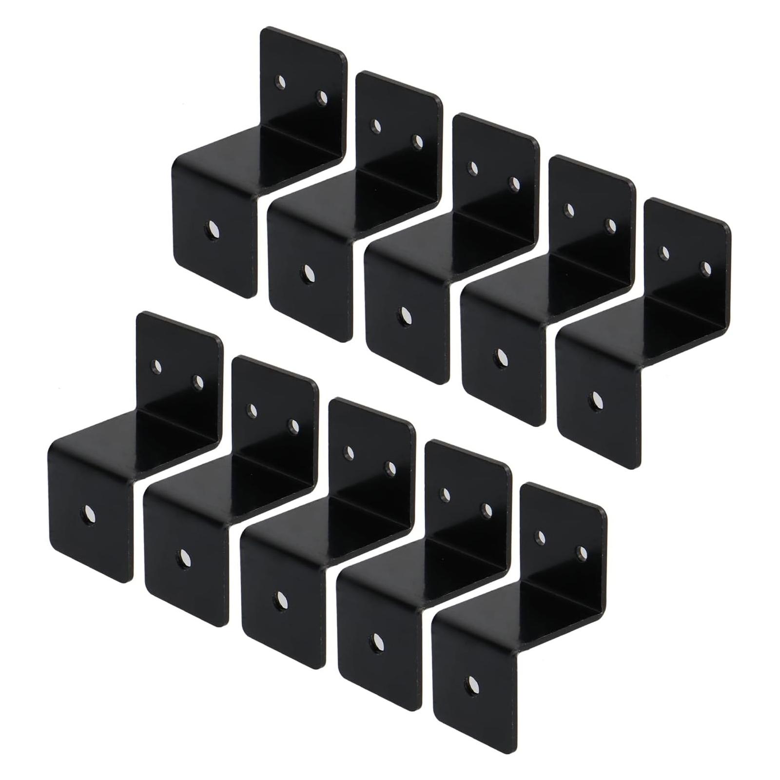 

Black Coated Z Style Corner Brace Heavy Load Bearing Not Corrosion Metal Brackets Upgrades for Bookshelves Cabinetry