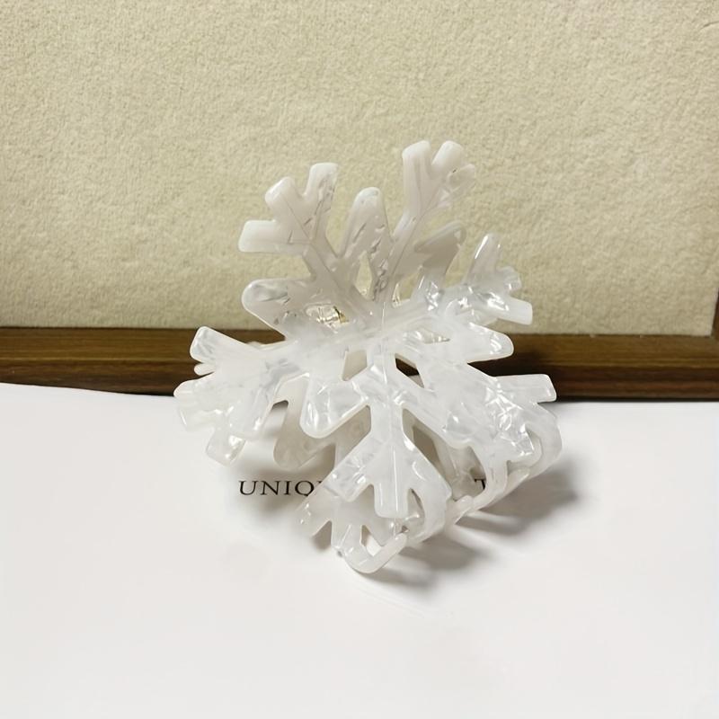 1pc Large Snowflake Hair Clip - Heavy Duty Hair Grip, Elegant Winter Hairpin for Women, Non-Slip Hair Claw for Everyday,Fashion