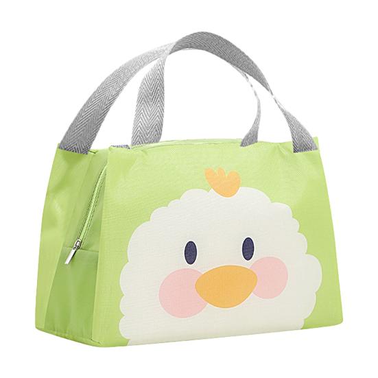 Excellent Cartoon Pattern Soft Texture Bento Tote Children Insulated Lunch Pack Bag for Picnic