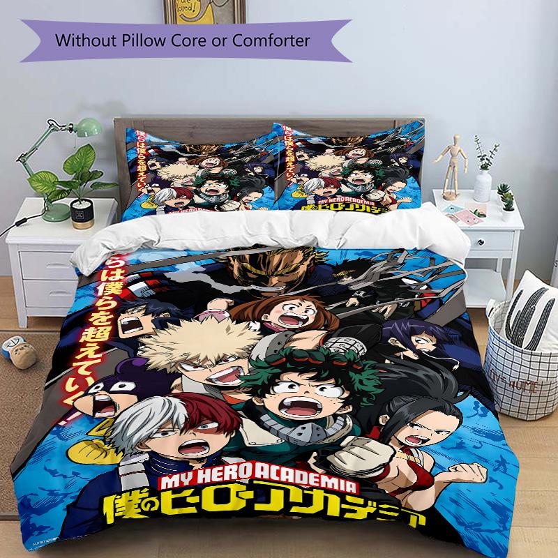 Heroic Adventures Unite Print 3Pcs Bedding Setduvet Cover With 2 Bedropillowcase Home Birthday Gift