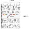 ADHD Cleaning and Organizing Planner with Pen - Daily Undated Cleaning Checklist for ADHD Brain | Tackle Mess & Relieve Overwhelm Family Cleaning
