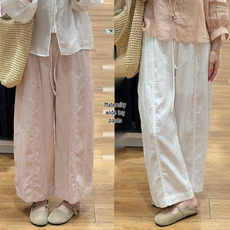 2026 Summer Maternity Wide-Leg Slimming Pants L