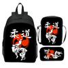 Nuovo zaino JUDO Judo stampato a 3 pezzi cartone animato karate casual leggero zaino per scuola elementare borsa a tracolla astuccio