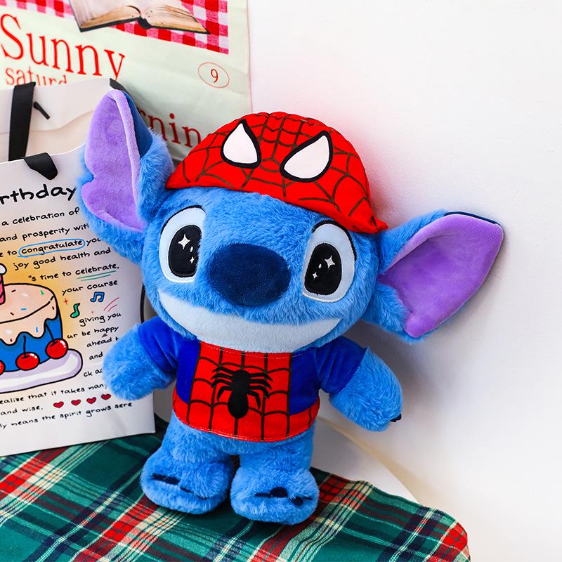 Плюшевая игрушка Мстители Marvel Человек-Паук и Капитан Америка Украшение Приз из когтевой машины 26cm 0.17kg