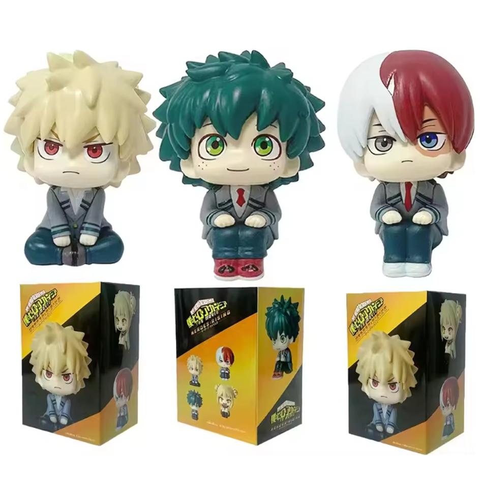 9-10Cm My Superhero A Cademia Pvc Anime Figurine Tomura Shigaraki / Izuku Midoriya / Katsuki Bakugo / Shoto Todoroki Collectible Plaything