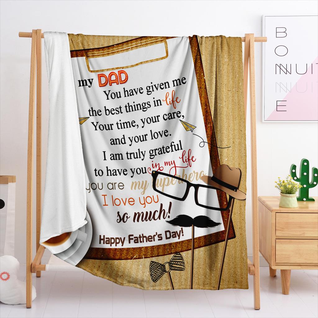 Decke Flanelldecke Emotionaler handgeschriebener Brief Englischer Brief 3D Digitaldruck Decke Decke