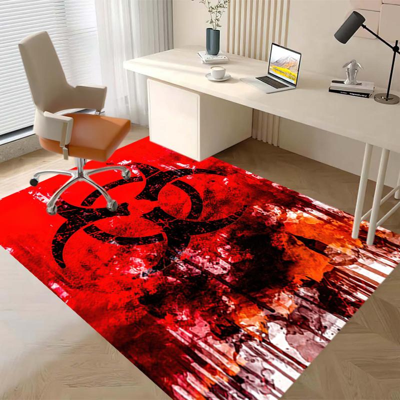 1PC Resident Evil Print Rug - home decoration Carpet For Living Room Bedroom Flooring Computer Chair Area Rug