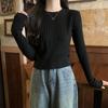 Base Knit Sweater for Women Knitted Sweater Inner Layer for Early Spring Top